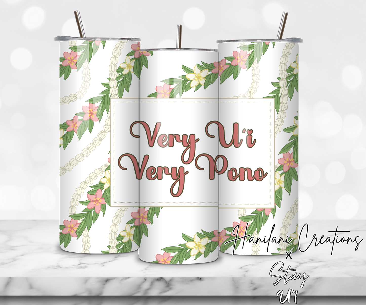 Plumeria, Maile & Pikake Tumbler