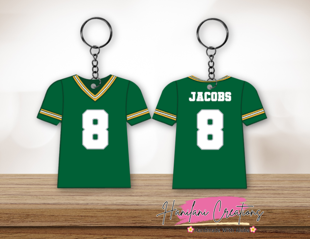 GB Packers Jersey Keychain