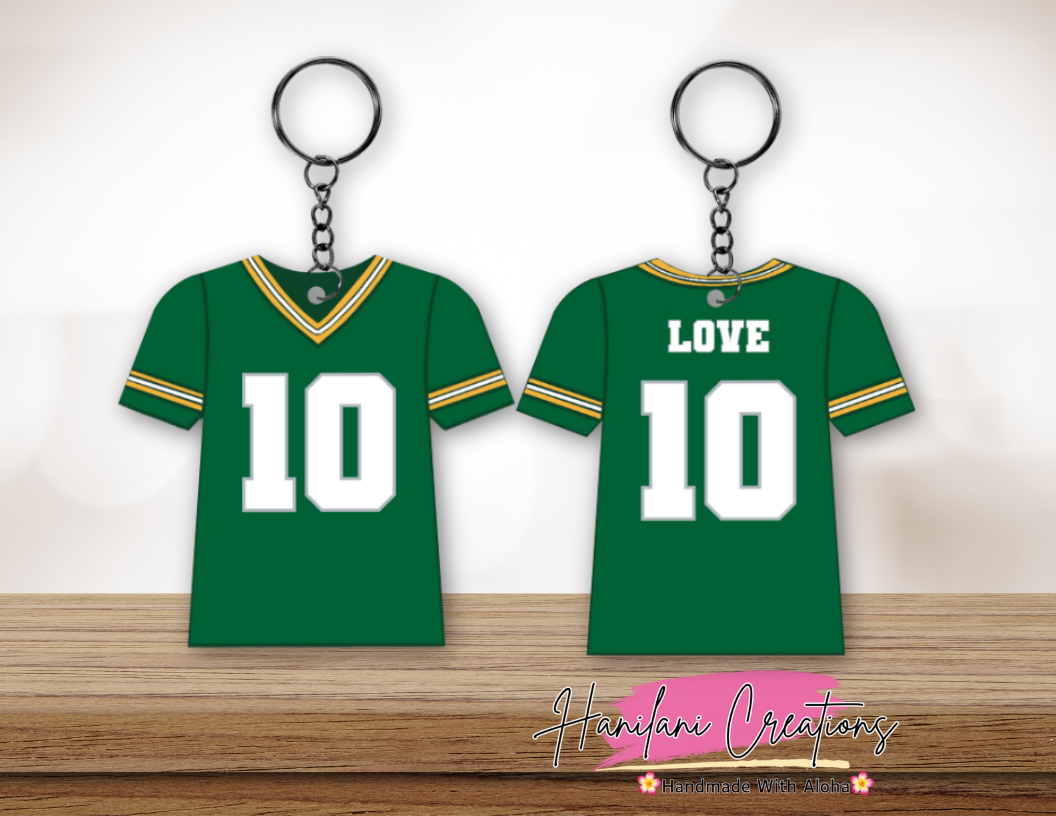 GB Packers Jersey Keychain