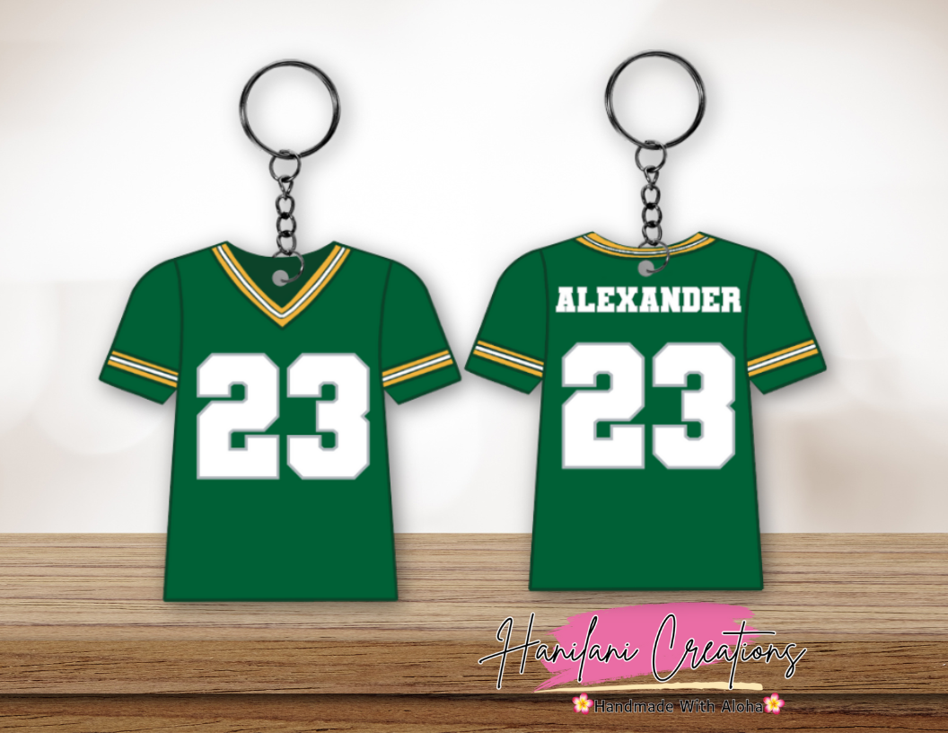 GB Packers Jersey Keychain