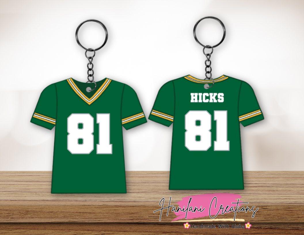 GB Packers Jersey Keychain