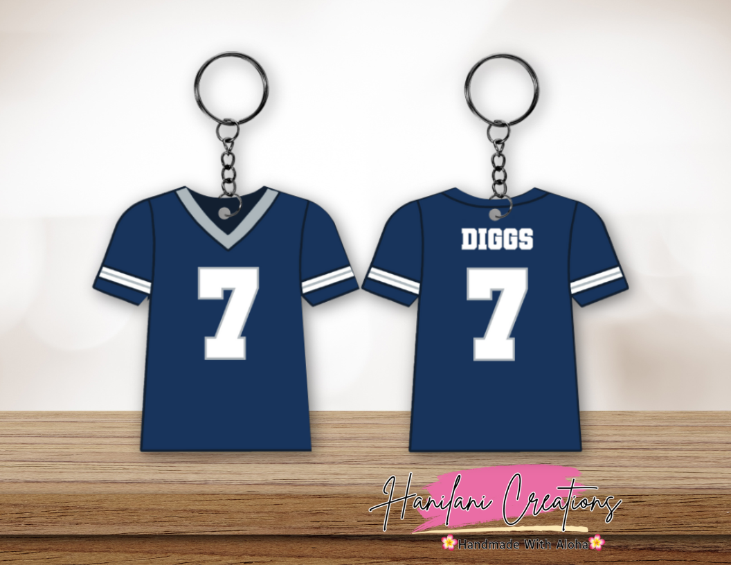DAL Cowboys Jersey Keychain
