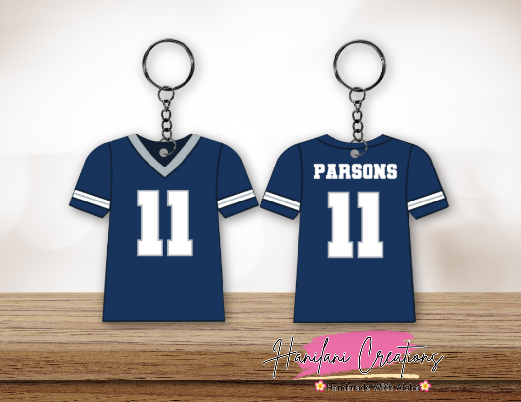 DAL Cowboys Jersey Keychain