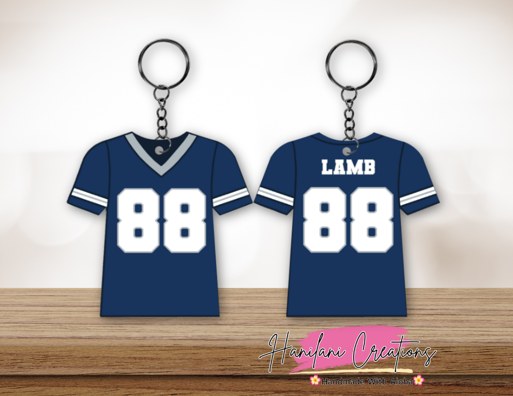 DAL Cowboys Jersey Keychain
