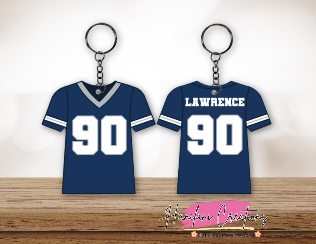 DAL Cowboys Jersey Keychain