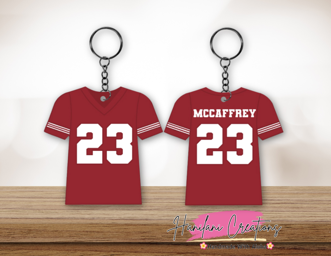 SF 49ers Jersey Keychain