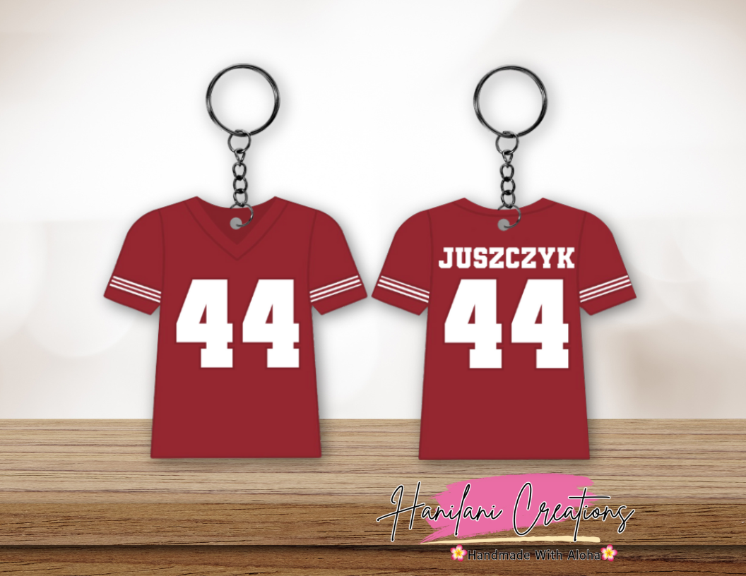 SF 49ers Jersey Keychain