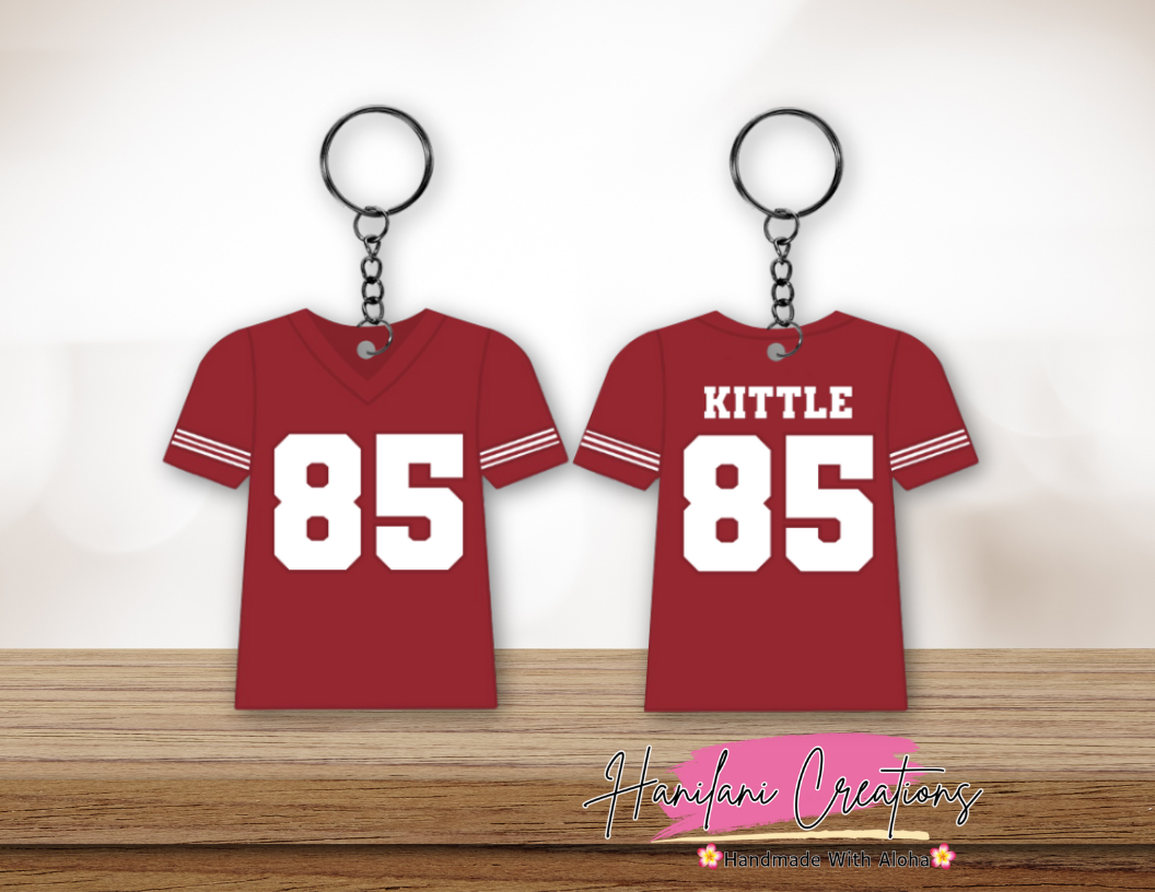 SF 49ers Jersey Keychain
