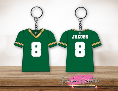 GB Packers Jersey Keychain