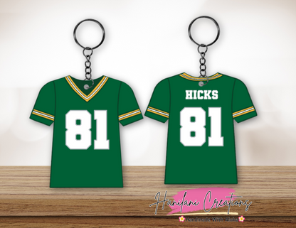 GB Packers Jersey Keychain